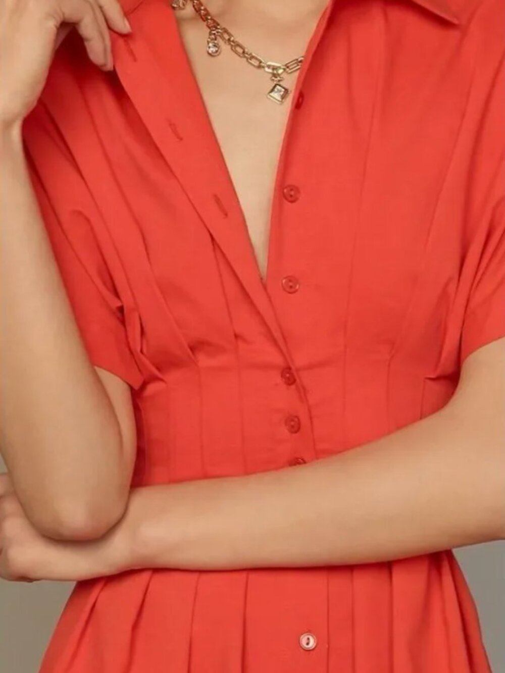 Anthropologie Exquise Mini Tobie Dress Red size Small - Picture 3 of 5